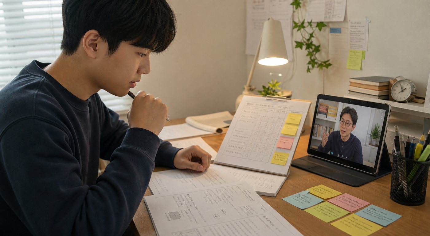 일직동 고1 국어과외 비문학 독해 습관을 화상으로 점검하는 학생