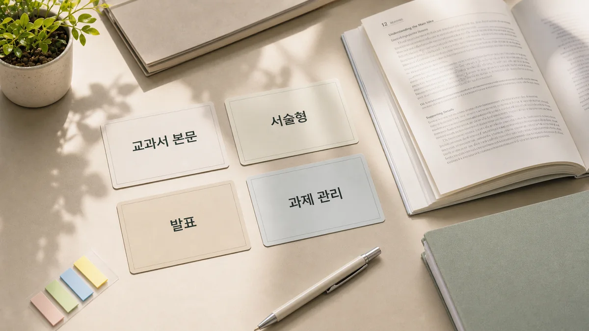 서술형 답안의 조건을 빠짐없이 확인하기 학습 자료