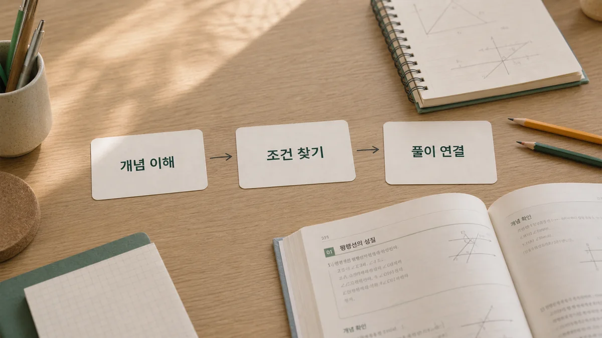 중2 9월, 수업 진도와 누적 복습을 연결하는 방법 학습 가이드 이미지