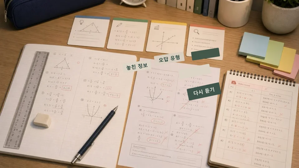영어듣기평가 오답을 놓친 정보별로 나누는 법 학습 자료
