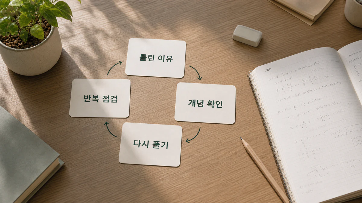 고덕동 수학과외 중3 | 오답노트를 만들어도 같은 문제를 다시 틀리는 이유 학습 자료