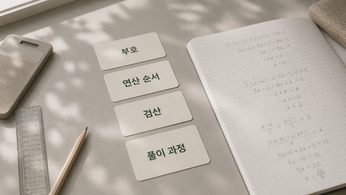 수유동 수학과외 고2 | 시험에서 계산 실수가 반복되는 학생의 풀이 습관 학습 자료