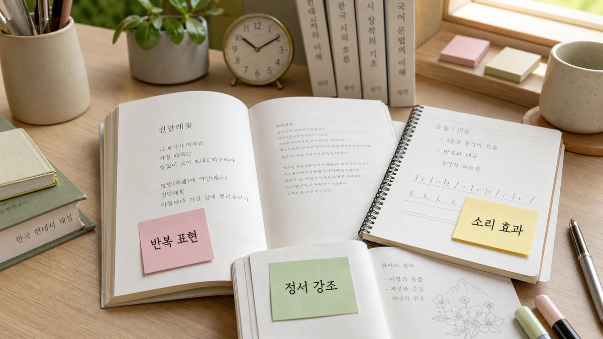 행당중학교 2학년 국어과외 시의 반복 표현에서 운율 찾기 학습 자료