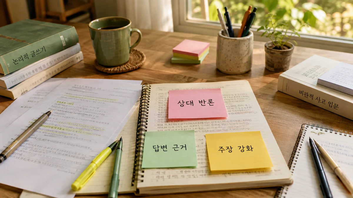 용마중학교 3학년 국어과외 반론에 답하는 근거 문장 쓰기 학습 자료