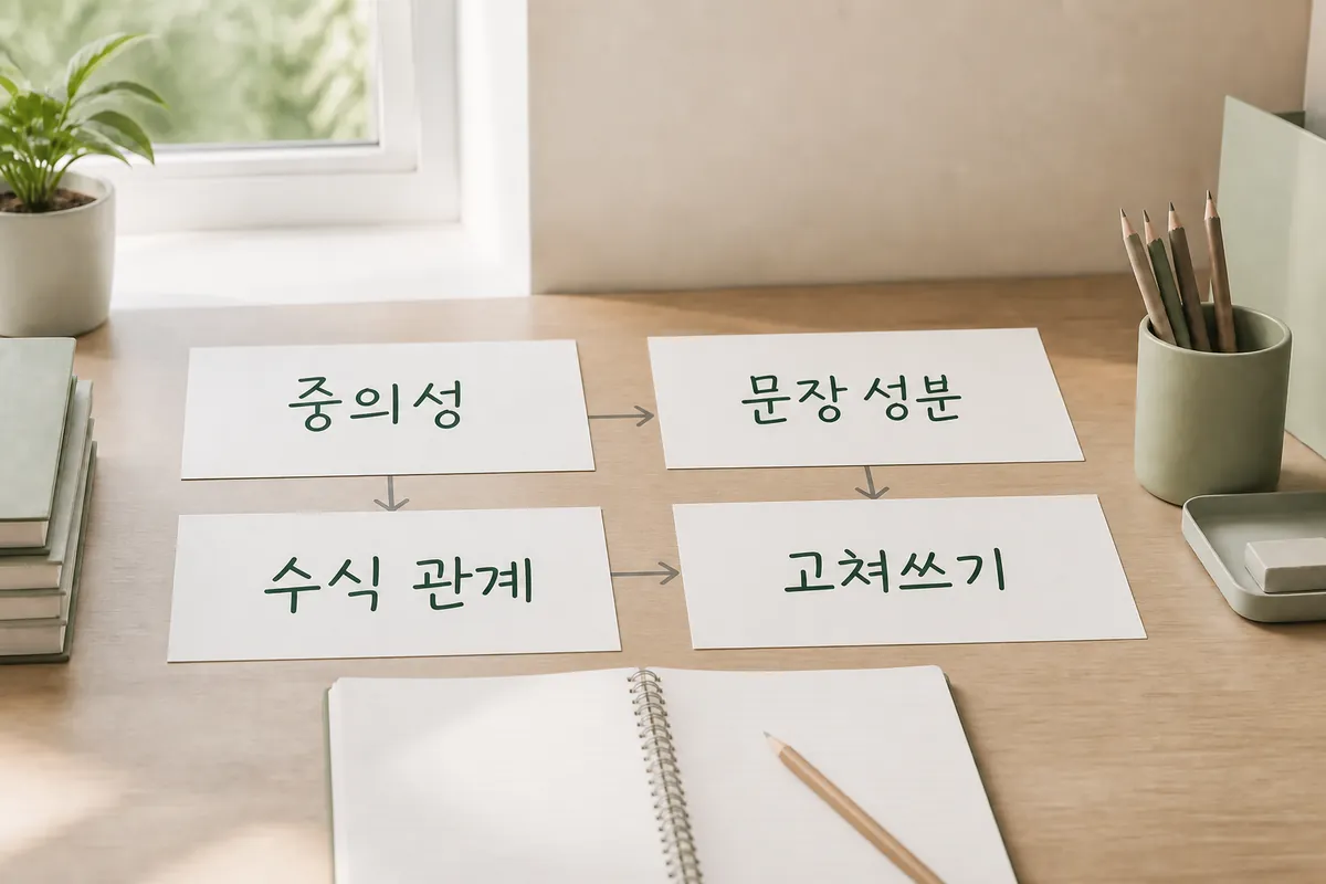 백석중학교 3학년 국어과외 | 문장의 중의성을 줄이는 방법 핵심 정리