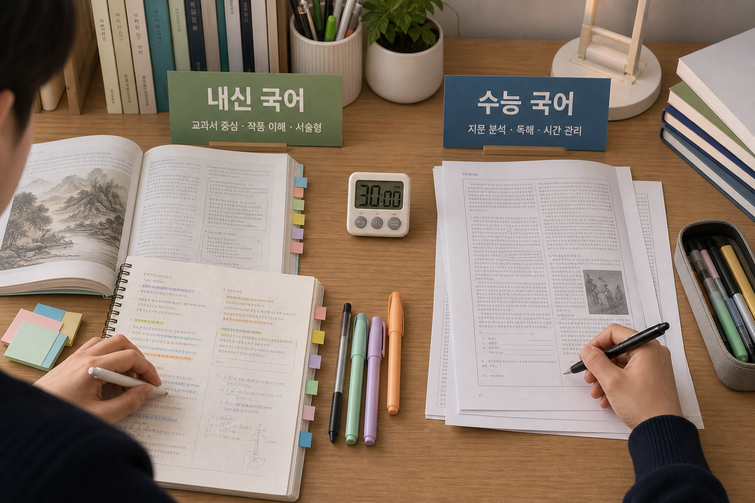 고1 영어과외가 필요한 학생 유형을 점검하는 학습 장면
