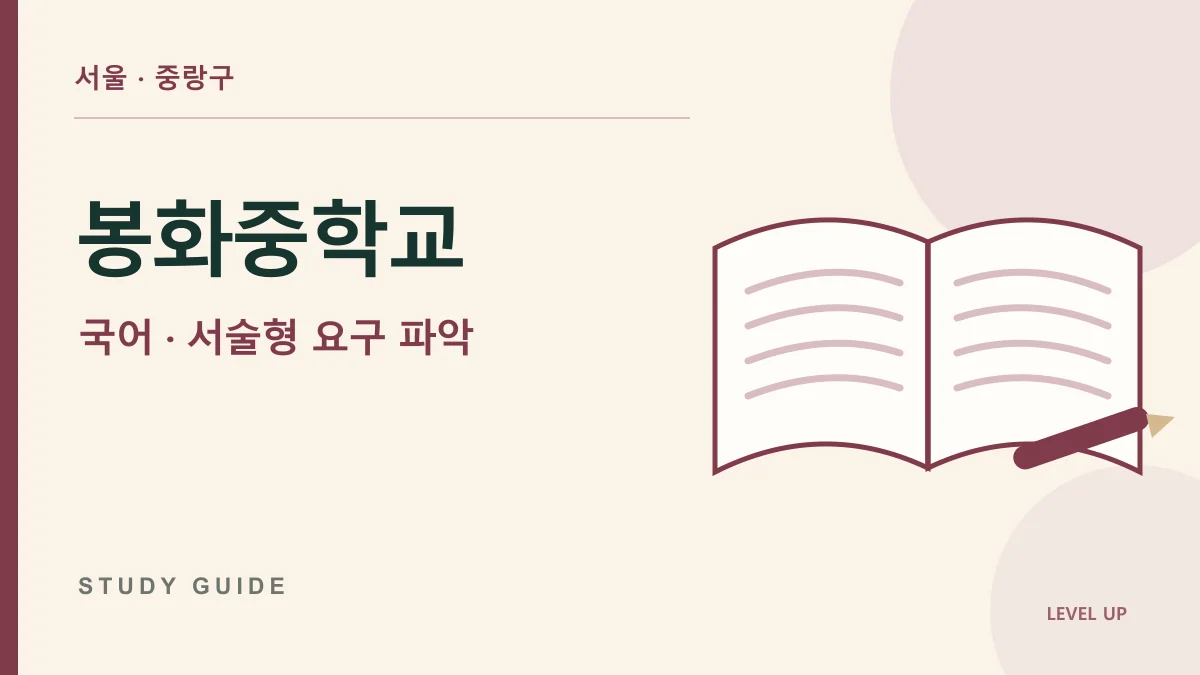 봉화중학교 국어과외, 아는 내용을 썼는데 서술형에서 감점되는 이유 학습 자료